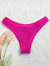 Smocked High Cut Bikini Panty