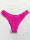 Smocked High Cut Bikini Panty