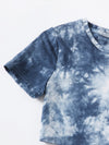 Girls Tie Dye Tee Track Shorts Set