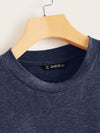 Plus Marled Knit Smock Top