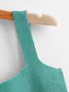 Solid Crop Knit Top
