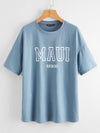 Letter Graphic Drop Shoulder Tee