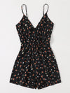 Surplice Neck Ditsy Floral Romper