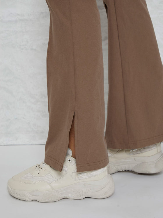 BAE Slit Hem Flare Leg Pants