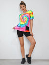 Letter Alien Print Tie Dye Tee