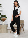Maternity Solid Pinafore Jumpsuit Without Tee