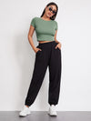 EZwear Rib knit Crop Top