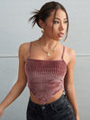 BAE Rib knit Velvet Cami Top