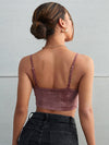 BAE Rib knit Velvet Cami Top