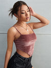 BAE Rib knit Velvet Cami Top