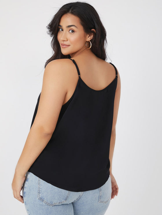 Plus Solid Cami Top