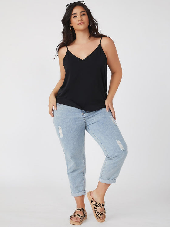 Plus Solid Cami Top