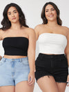 BASICS Plus 2 Pack Crop Tube Top