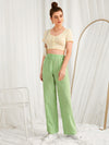 Buffalo Plaid Straight Leg Pants