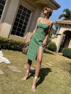 Ditsy Floral Split Thigh Cami Dress