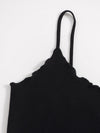 Lettuce Trim Cami Top Paperbag Waist Striped Shorts Set