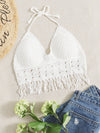 Fringe Trim Bikini Top