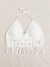Fringe Trim Bikini Top