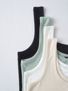 EZwear 4pack Solid Crop Tank Top