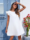 Ruffle Trim Dress