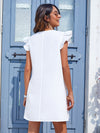 Ruffle Trim Dress