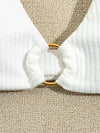 Rib Ring Linked Bikini Top