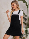 Maternity Adjustable Strap Pocket Front Cord Overall Dress