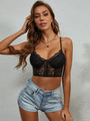 Sheer Lace Cami Crop Top