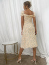 Ditsy Floral Split Thigh Dress