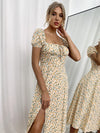 Ditsy Floral Split Thigh Dress