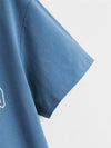 Drop Shoulder Letter Graphic Tee