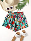 Floral Print Wide Leg Shorts
