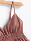Solid Shirred Cami Top