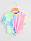 Tie Hem Tie Dye Tee