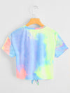 Tie Hem Tie Dye Tee