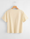 Drop Shoulder Letter Graphic Tee