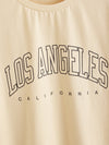 Drop Shoulder Letter Graphic Tee
