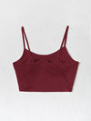 Skeleton Print Crop Cami Top
