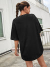 Letter Graphic Drop Shoulder Tee