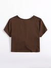 Twist Hem Solid Tee