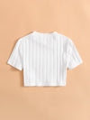 Girls Mock Neck Rib knit Top