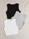 3 Pack Round Neck Tank Top