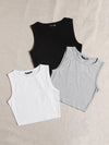 3 Pack Round Neck Tank Top