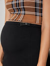 Maternity Solid High Waist Bodycon Skirt