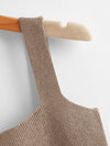 Solid Crop Knit Top