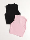 EZwear 2 Pack Rib knit Tank Top