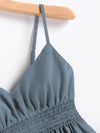 Solid Shirred Cami Top