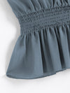 Solid Shirred Cami Top