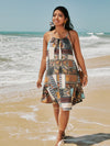 Plus Paisley And Patchwork Print Cami Dress