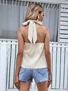 Solid Tie Back Halter Top